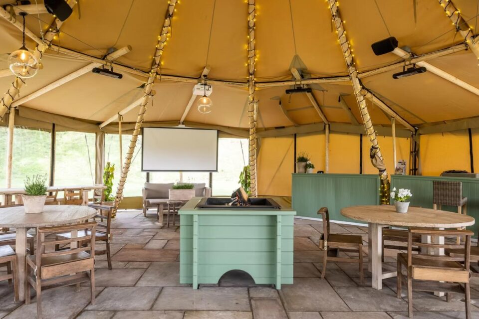 Supper club at Elkstone studio